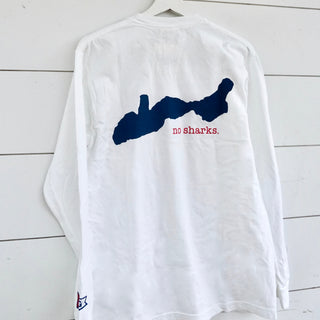 Lake Geneva Unsalted No Sharks® Long Sleeve T-Shirt