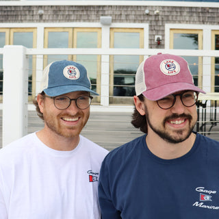 Lake Life Frayed Circle Applique Hat