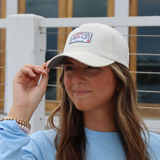 WI Lake Life License Plate Hat