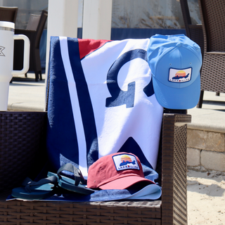 Embroidered Lake Sunset Patch Hat