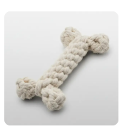 Rope Bone Little Love Dog Toy