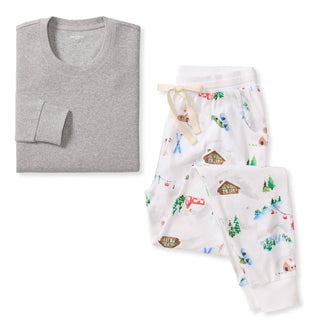 Ski Slopes Family Matching Organic Cotton Women's PJ Set