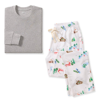 Ski Slopes Family Matching Organic Cotton Men's PJ Set
